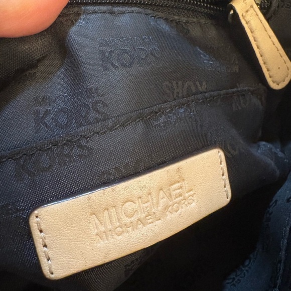 Michael Kors Black and Tan Tote Bag 9"x12" - Picture 7 of 17